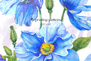 Meconopsis flowers Seamless Pattern, a Pattern Graphic by Yana Dobrik (Thumbnail 2 of 11)