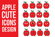 Apple Cute Icon Design, an Emoji Icon by Puteradesign (Thumbnail 1 of 3)