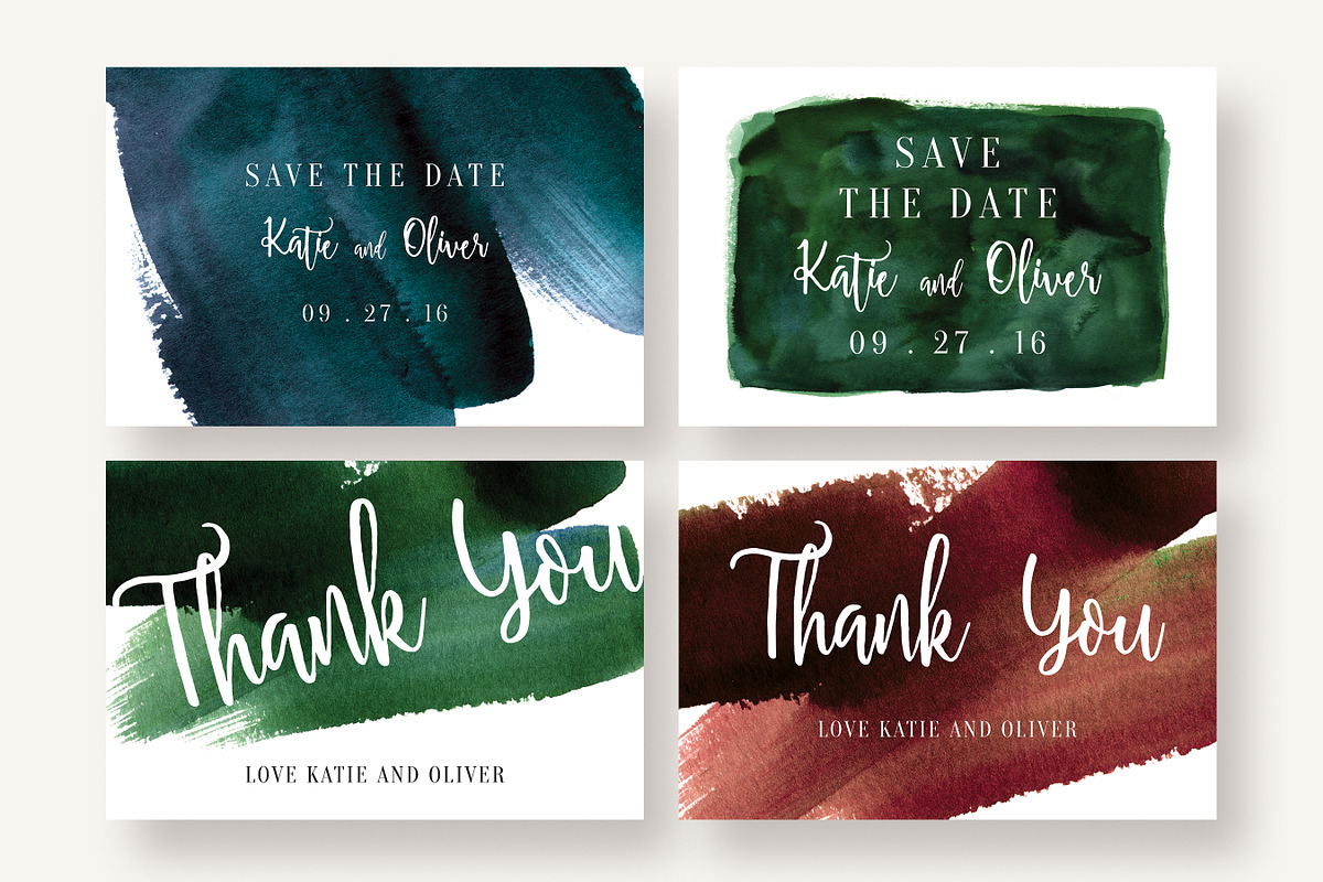 Watercolor Invitation Collection, an Invitation Template by Knotted Design (Photo 8 of 10)