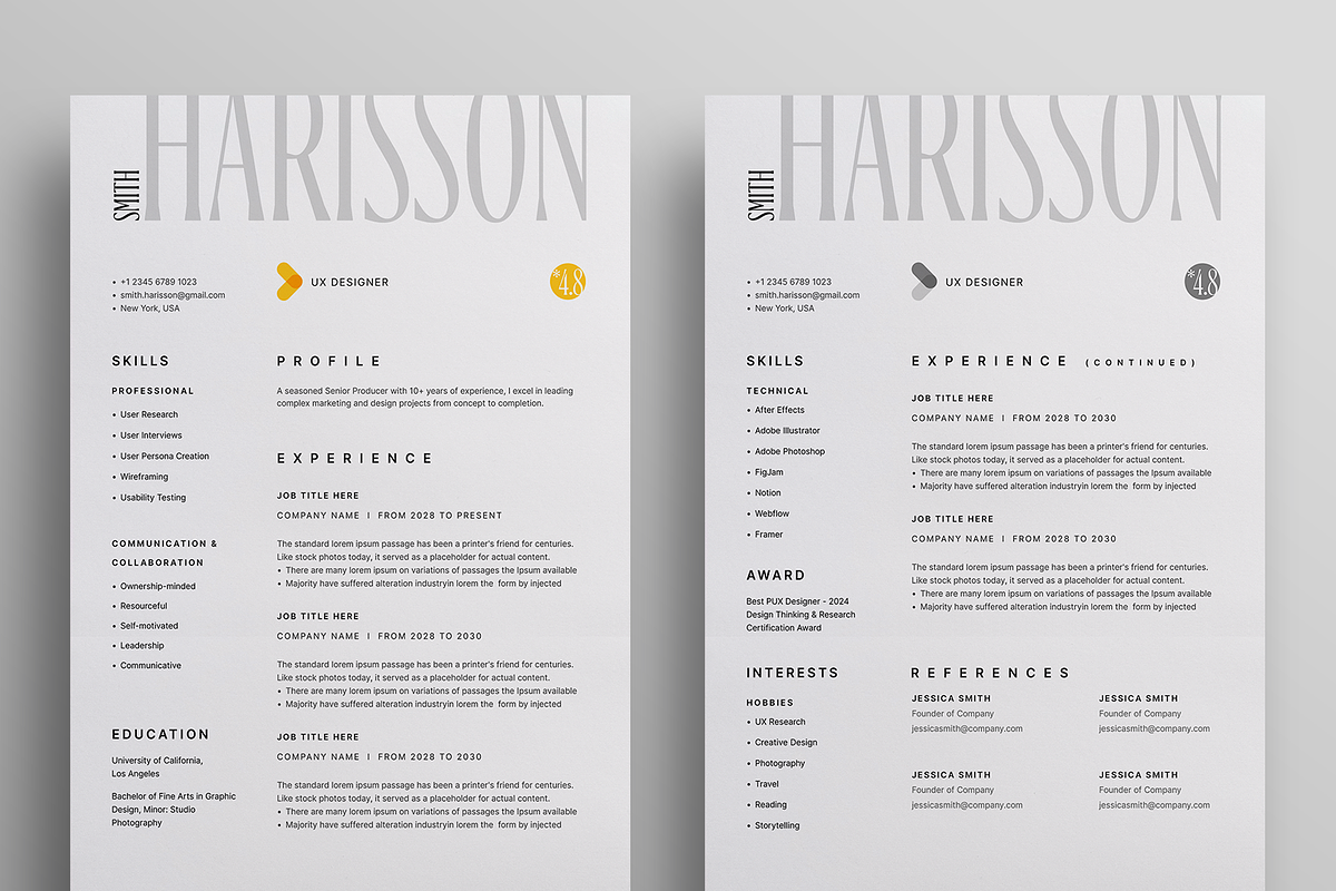 Resume/CV, a Resume Template by Reuix Studio (Photo 3 of 5)