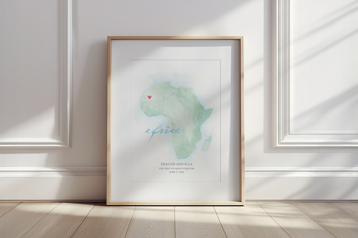 Watercolor Map of Africa, a Graphic by Beloved Paper (Photo 2 of 6)