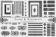 Vintage Frames & Ornaments Designs, a Decorative Illustration by Century Library (Thumbnail 1 of 7)