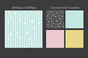 Flower Stripes Seamless Pattern, a Pattern Graphic by Forest Lily (Thumbnail 3 of 7)