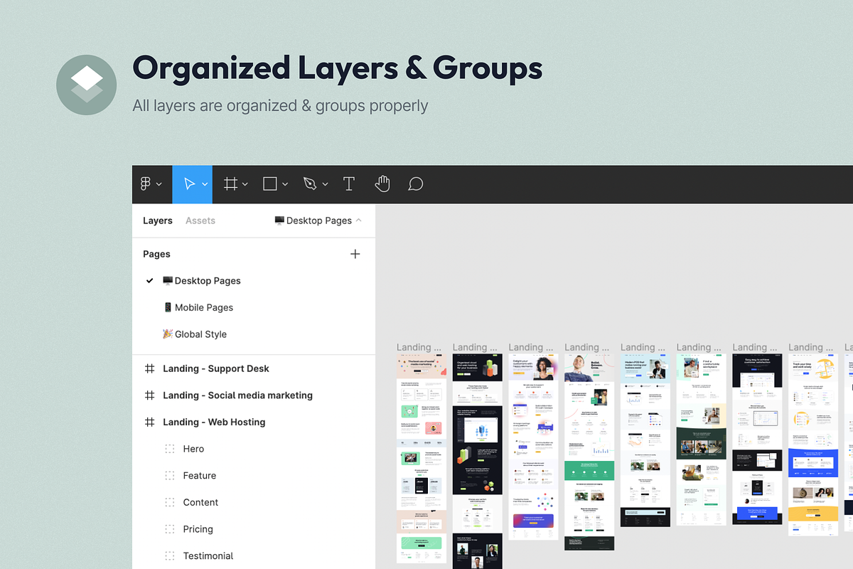 Sharko - Landing Page UI Kit, an UI Kit Template by FinestDevs (Photo 5 of 6)
