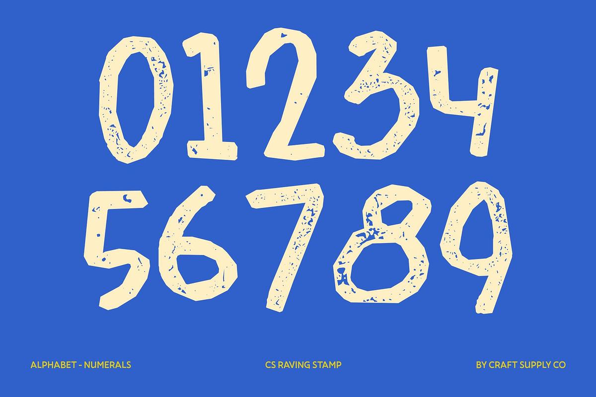 CS Raving Stamp, a Handwritten Font by Craft Supply Co. (Photo 6 of 8)