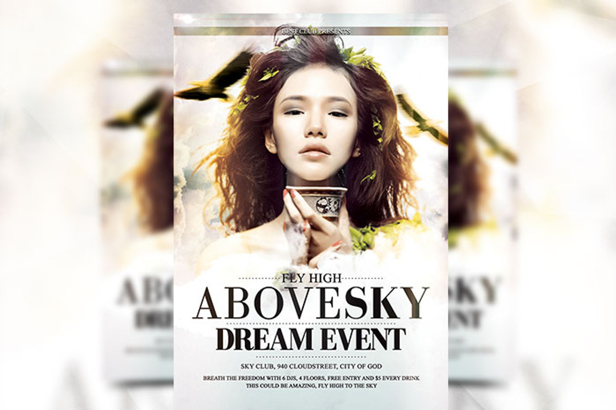 Above Sky - Flyer Template, a Flyer Template by Flyermarket