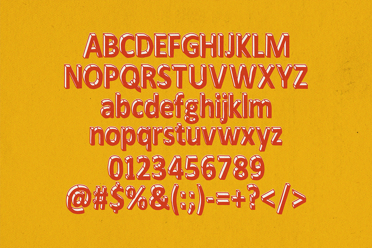 Sinome - Quirky Retro Display Font, a Sans Serif Font by Bentype Studio (Photo 5 of 7)