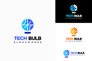 Set of Modern Tech Bulb logo designs, a Branding & Logo Template by Lucky Creative (Thumbnail 2 of 5)