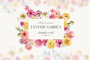 Fantasy Garden summer watercolor set, a Decorative Illustration by AleksaArt (Thumbnail 20 of 20)