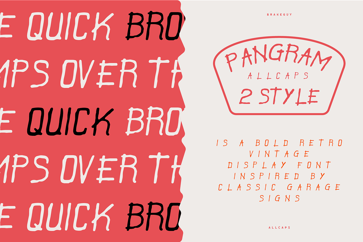 BRAKEGUY - Handdrawn Font, a Font by Rightwheels (Photo 4 of 10)