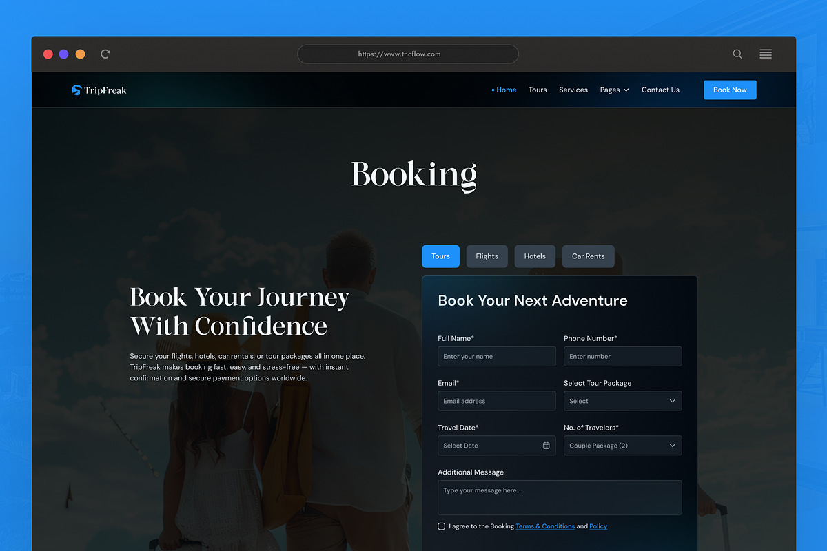 TripFreak - Travel HTML Template, a HTML Template by TNCFlow (Photo 3 of 5)