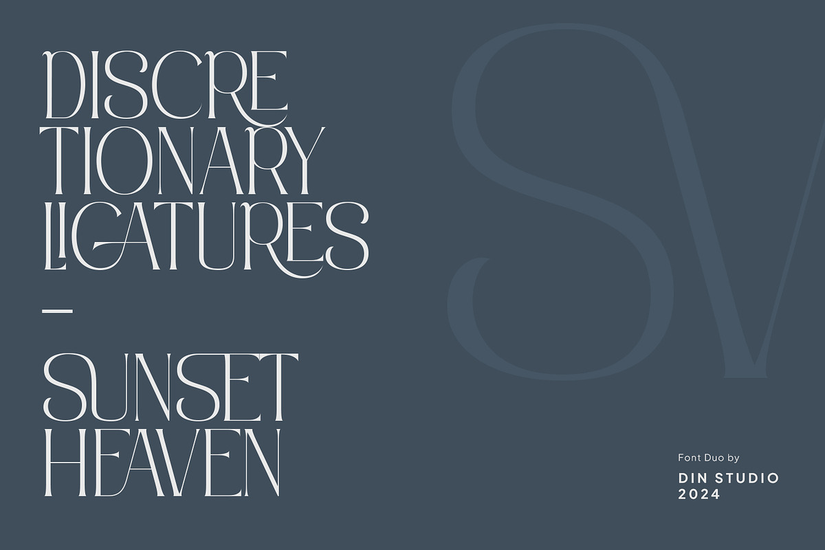 Sunset Heaven, a Serif Font by din-studio.com (Photo 8 of 15)