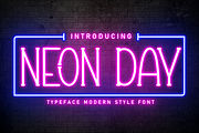Neon Day | Script Font, a Script Font by Scratchones (Thumbnail 1 of 8)
