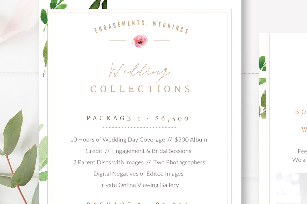 Wedding Photographer Rack Card, a Card Template by By Stephanie Design (Photo 2 of 3)