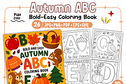 Bold and Easy Autumn ABC Coloring, a Seasonal Illustration by Design Station (Thumbnail 1 of 3)