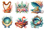 Siren Summer Clipart, an Illustration by Pixels.Craft (Thumbnail 5 of 8)