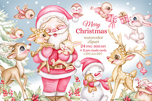 Christmas clipart, Cute Santa Clause