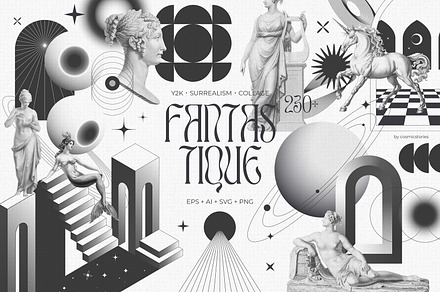 Fantastique Vector Archives, an Object Graphic by Cosmic Stories Foundry