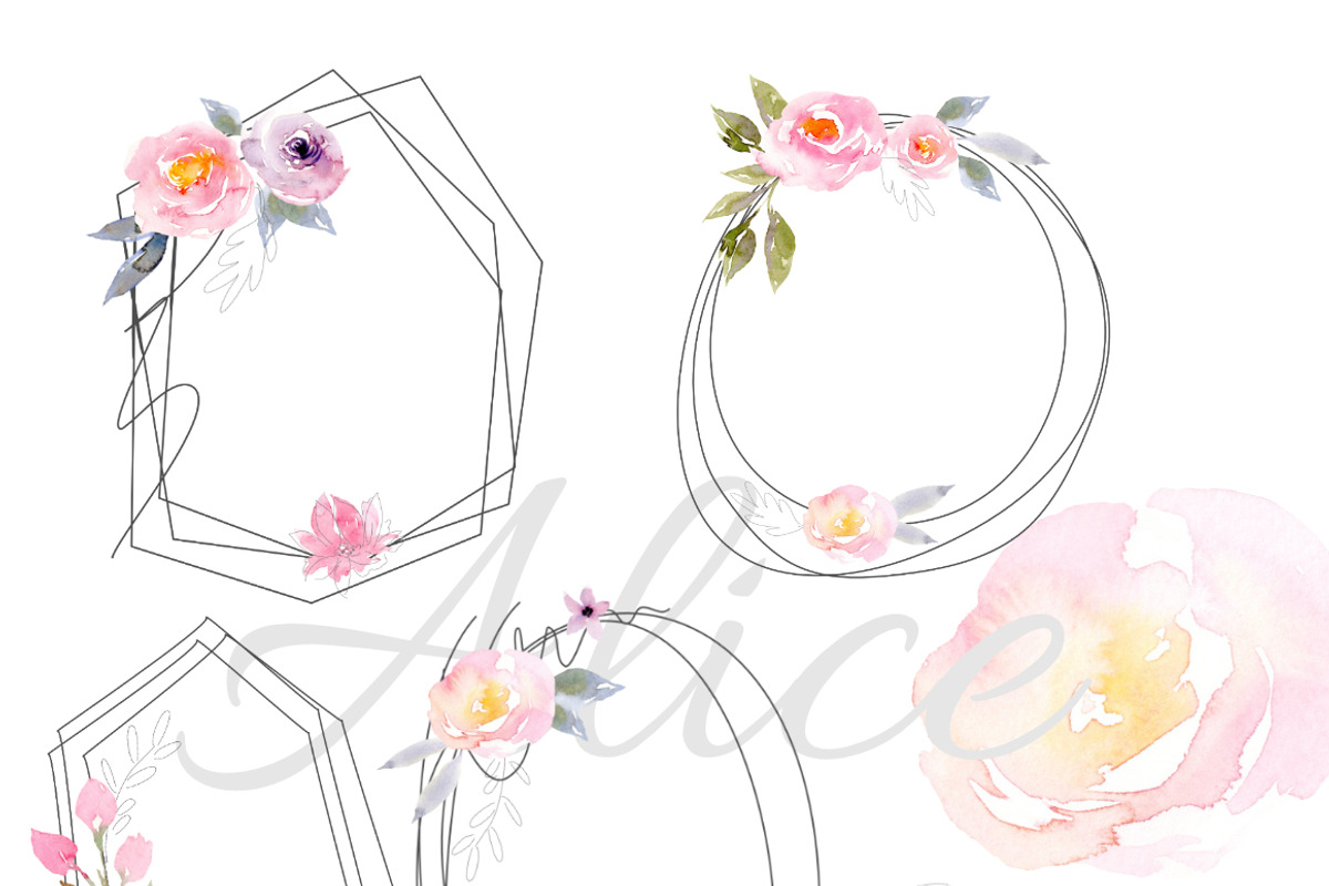Pink Florals, Roses, Bouquets, an Illustration by Feather Grace Designs (Photo 9 of 11)