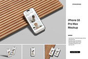 iPhone 16 Pro Max Mockup, an iPhone Mockup by ZifaraDesign (Thumbnail 1 of 5)
