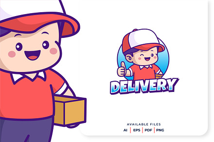Delivery Mascot Logo
