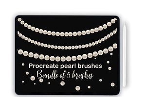 Procreate pearl brushes for iPad and