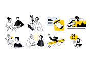 People and work, a Person Illustration by PureSolution (Thumbnail 6 of 6)