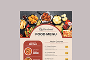 Food Menu Template, a Flyer Template by MightyDesign (Thumbnail 4 of 8)