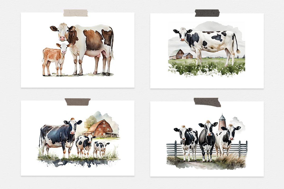 On The Farm Watercolor Collection, an Animal Illustration by artsy-fartsy (Photo 5 of 11)