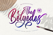 Belgedes, Hand Lettered Script Font, a Script Font by Motokiwo (Thumbnail 1 of 14)