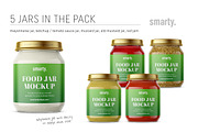 Food Jar Mockups, a Product Mockup by Smarty Mockups (Thumbnail 2 of 6)