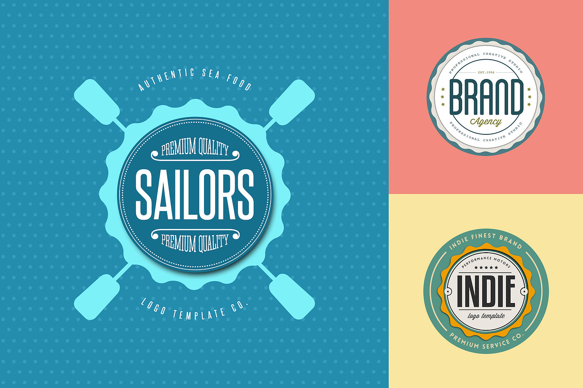 Logo Badge Templates V.01, a Branding & Logo Template by Easybrandz (Photo 2 of 3)