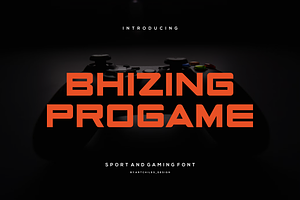 Bhizing Progame - Font, a Sans Serif Font by artchiles_design