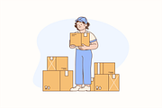 Delivery Package Illustration, an Object Graphic by Jump Studio (Thumbnail 9 of 12)