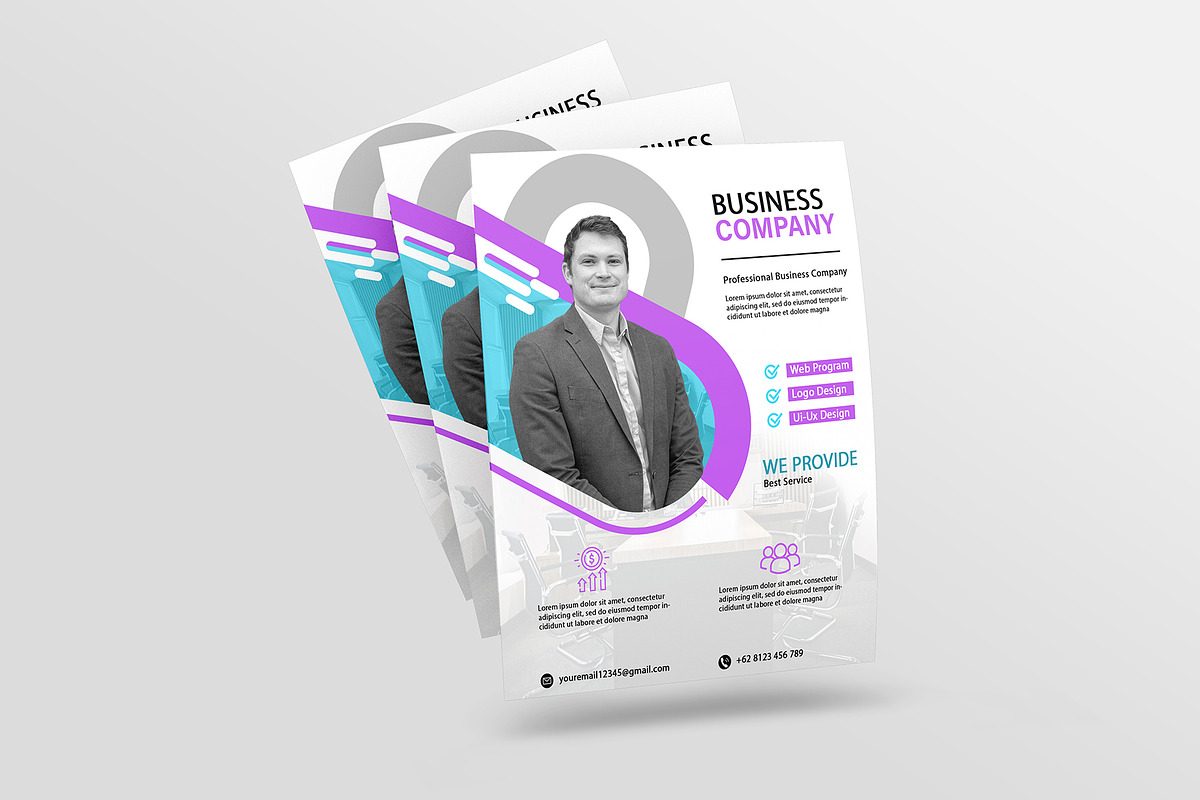 Business Company Flyer Template, a Flyer Template by takuloerizal (Photo 3 of 3)