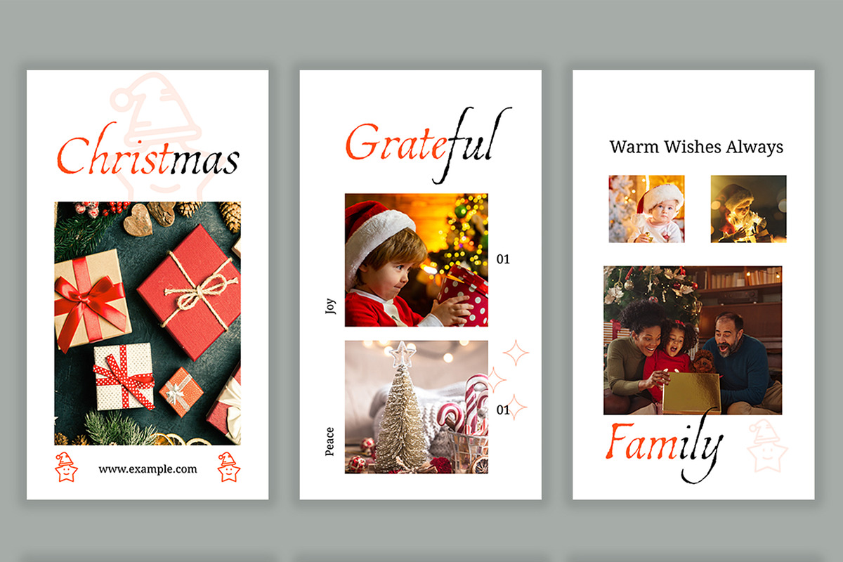 Christmas Social Media Story Layout, an UI Kit Template by CreativeShaper (Photo 2 of 4)