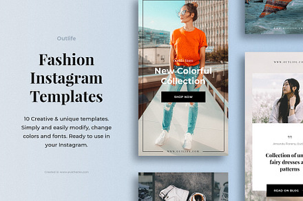 Outlife Fashion Instagram Templates