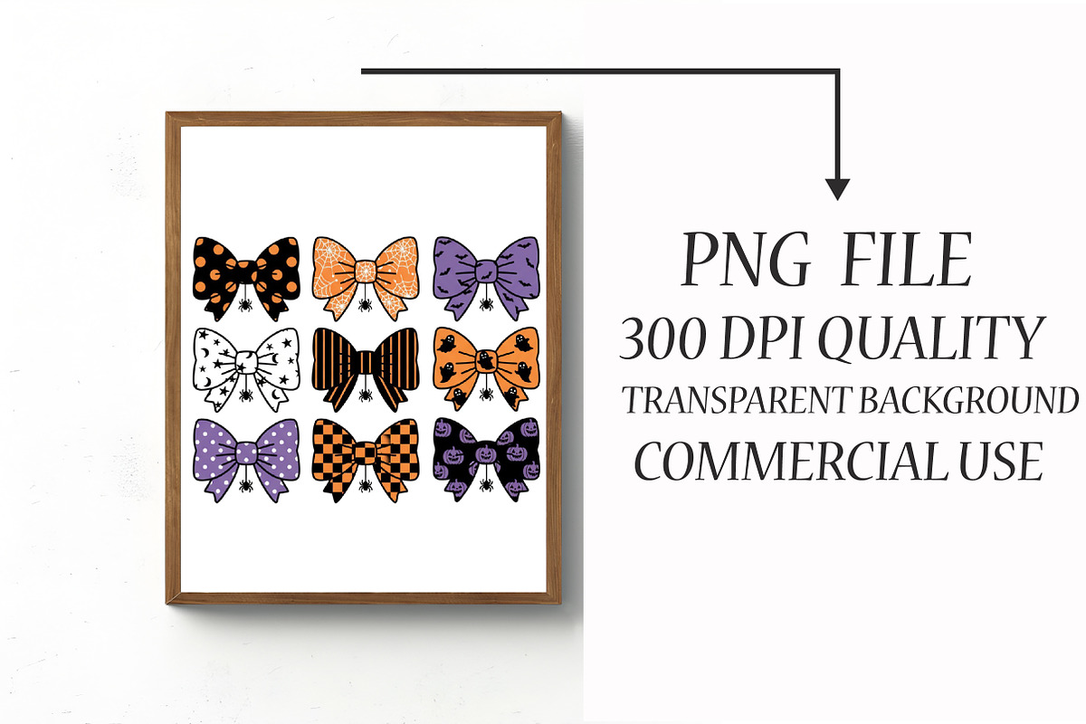 Coquette Halloween Bow Png, an Illustration by Libby Wishes (Photo 4 of 6)