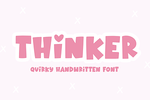 Thinker Bubbly Handwritten Font