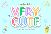 Very Cute - Display Font, a Sans Serif Font by KiddoGlyphs Studio (Thumbnail 1 of 5)