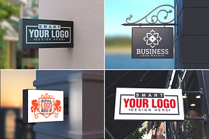 100 Logo Mockups Bundle Vol.3