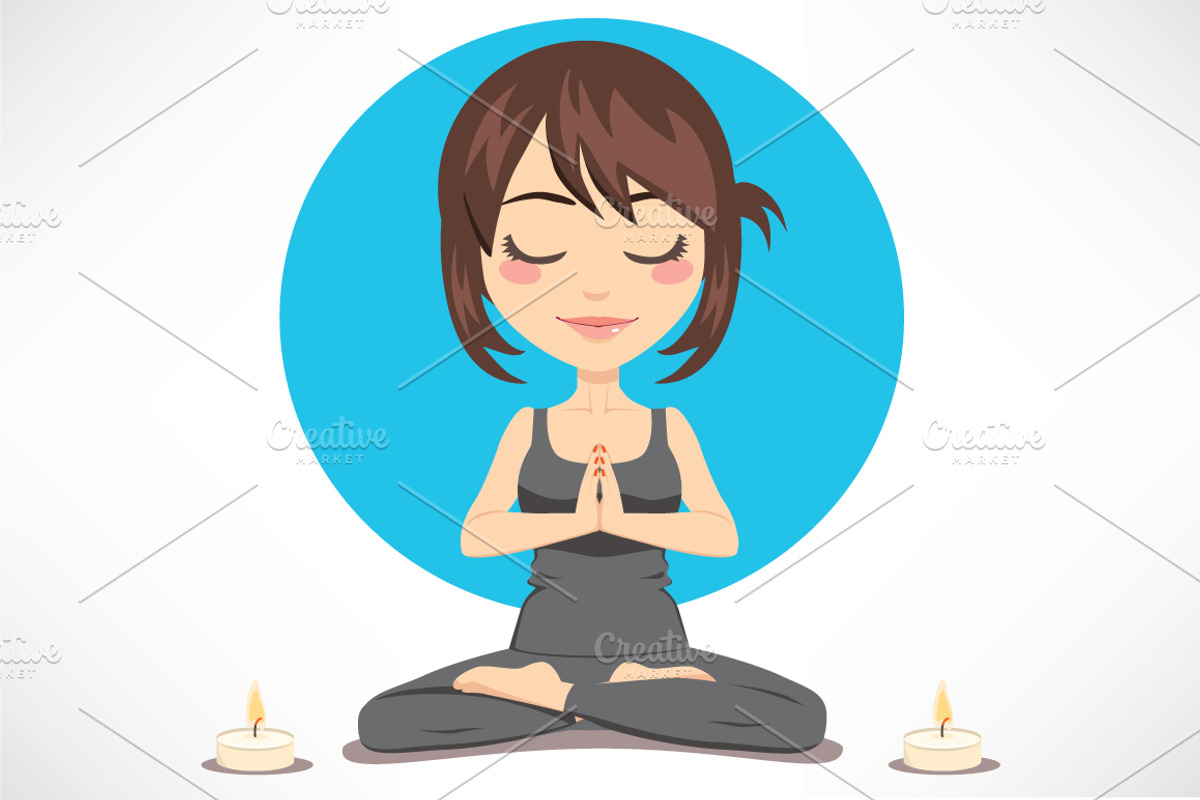Yoga Women Poses 5 Illustrations Set, a Healthcare Illustration by Kakigori Studio (Photo 3 of 5)