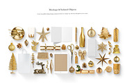 05_Golden Christmas Scene Creator, a Books & Magazine Mockup by Kzara Visual Concepts (Thumbnail 3 of 7)
