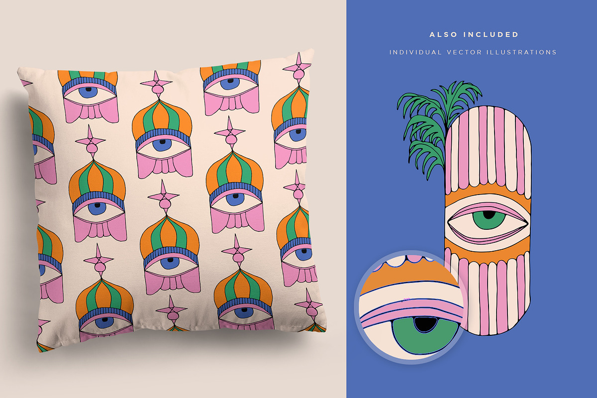 Evil Eyes Graphics Posters Patterns, a Graphic by Youandigraphics (Photo 8 of 15)