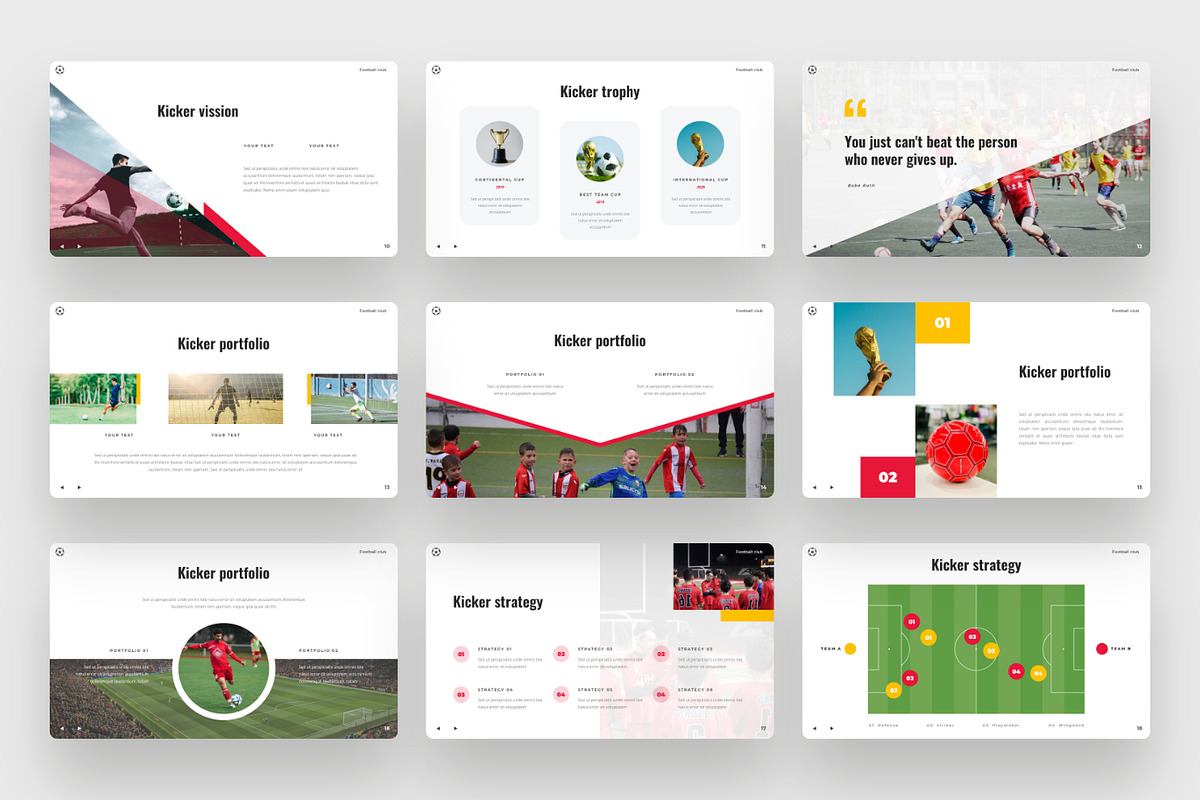 Kicker - Soccer & Footbal Keynote, a Presentation Template by BeadyLab (Photo 3 of 6)