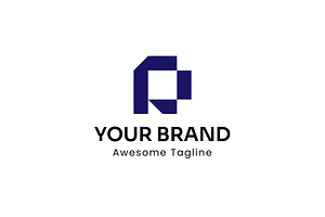 GEOMETRIC LOGO-LETTER P, a Templates & Theme by Dorst Branding