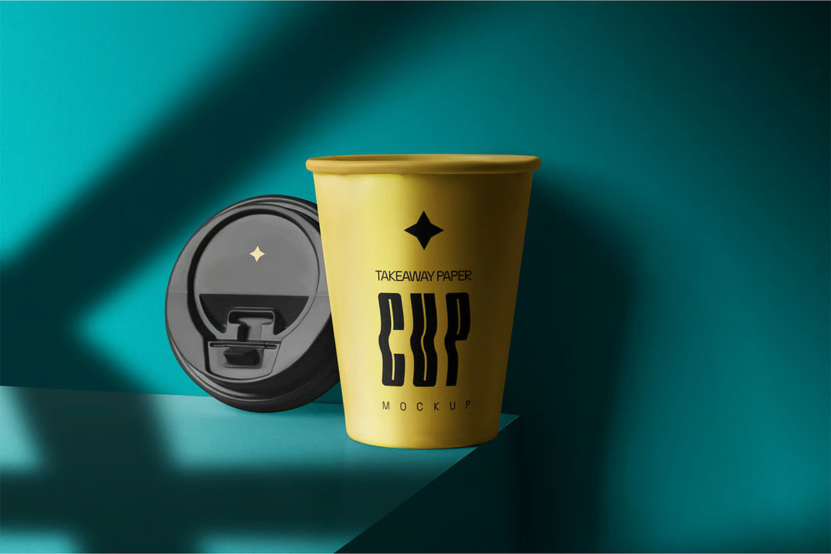 Cup mockup, a Cups & Container Mockup by megostudi0 (Photo 3 of 7)