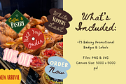 +73 Bakery Badges & Labels, an Object Graphic by The Journey Atelier (Thumbnail 4 of 15)