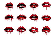 Lip Print Valentine's Day Sublimatio, an Illustration by DreamArtGraphic (Thumbnail 3 of 4)