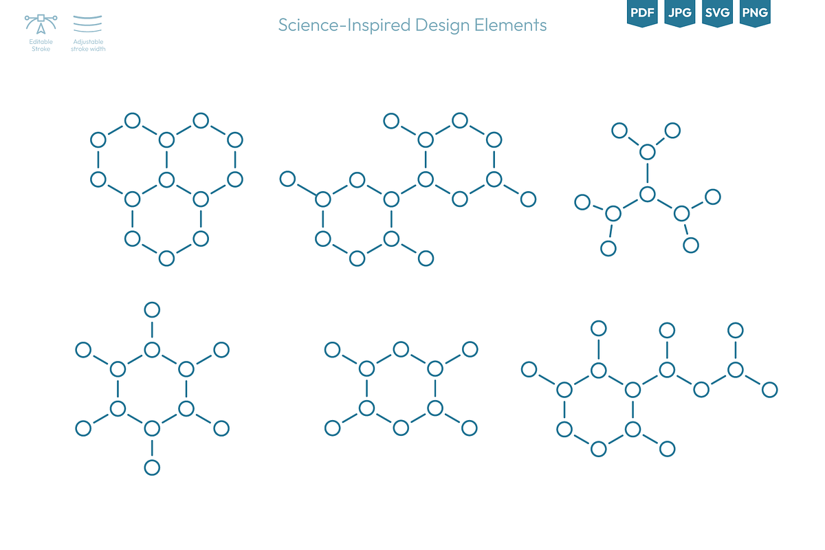Molecular & Science-Inspired Vector, a Healthcare Illustration by Ilia Design (Photo 7 of 11)